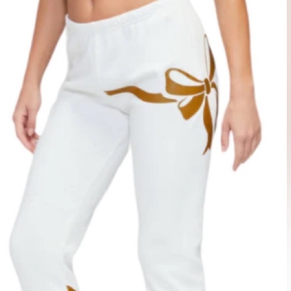 NWT Wildfox “Open Me First” Vanilla Joggers size XS - Picture 10 of 13
